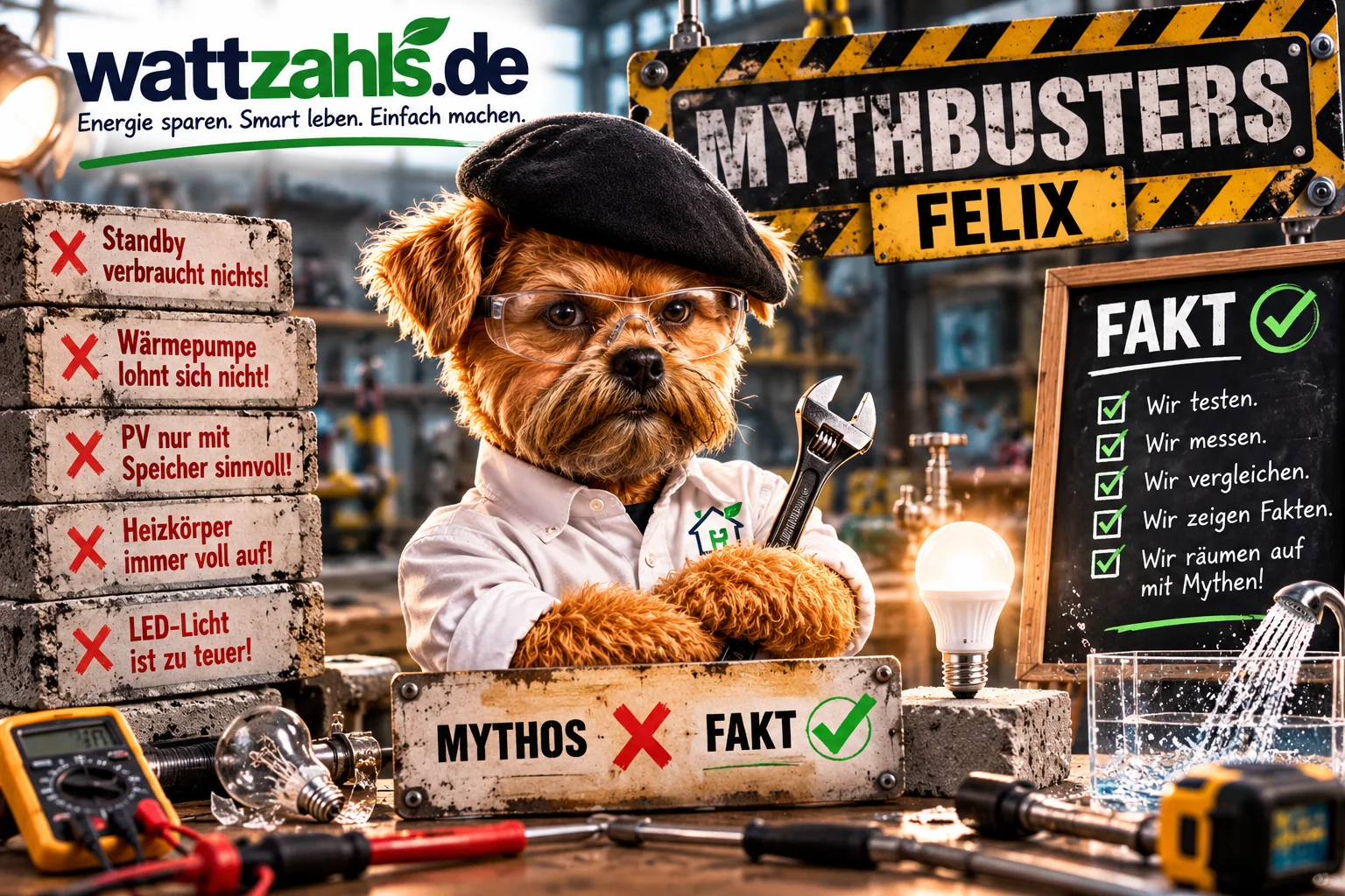 Mythbusters-Felix prüft den Standby-Mythos